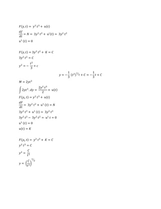 , = +
= = + ′
=
=
, = + =
=
= − +
= − ⁄
+ = − +
=
∫ . = +
= +
= + =
+ =
− = =
=
=
= + =
=
=
= ( )
⁄
 
