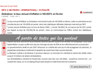 À partir de textes qui les guident



                              © www.lesechos.fr
 