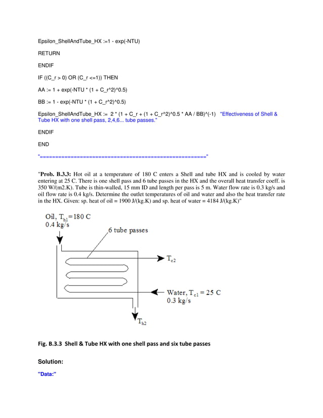 EES Procedures and Functions for Heat exchanger calculations PDF