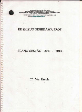 EE Shizuo Nishikawa - Plano Quadrienal