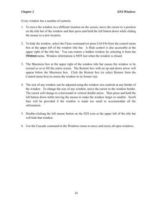 Ees manual | PDF