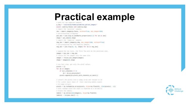 machine learning practical examples