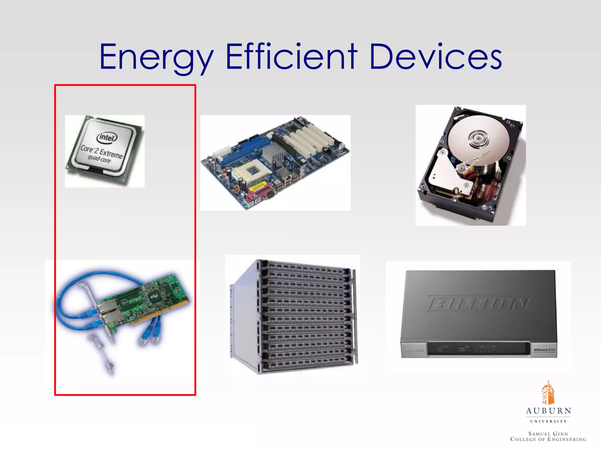 Energy Efficient Devices
 