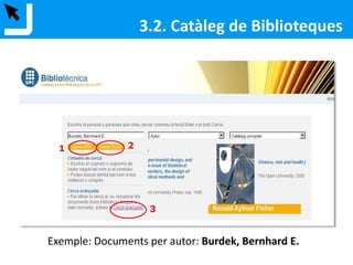 3.1. Bibliotècnica
<http://bibliotecnica.upc.edu/>
 