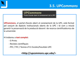 3.3. Bases de dades especialitzades
Executa la teva estratègia de cerca a les
4 bases de dades vistes anteriorment:
Scopus
Compendex / Inspec
CSIC-ICYT
ICONDA
 
