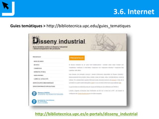 3.4. Revistes electròniques
LES COL·LECCIONS DE REVISTES ELECTRÒNIQUES
2
Escriviu el títol de la revista
3
Limiteu la
cerca al
catàleg de
revistes
… i podreu
saber com
accedir-hi!
1
 