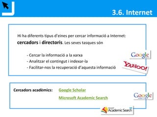 M’interessa llegir l’article:
Hortal, M.; Dobon, A. Implantación
práctica-empresarial del ecodiseño de
envases. Revista de plásticos modernos,
2010, núm. 643, p. 95-99
3.4. Revistes electròniques
 