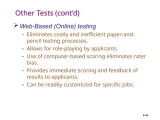 Ee Testing and Selection.ppt selection process | PPT