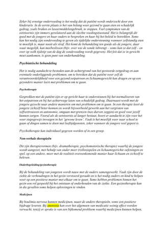 Eetstoornissen bij jongeren