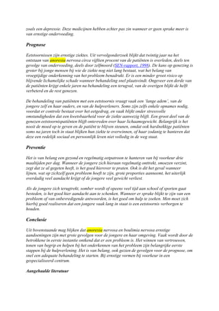 Eetstoornissen bij jongeren