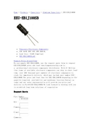 Eb100 Feed EEU-EB1J100SB- Componentschip.com