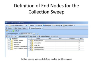 Definition of End Nodes for the
Collection Sweep

In the sweep wizzard define nodes for the sweep

 