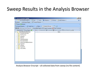 Sweep Results in the Analysis Browser

Analysis Browser Enscript – all collected data from sweep (no file content)

 