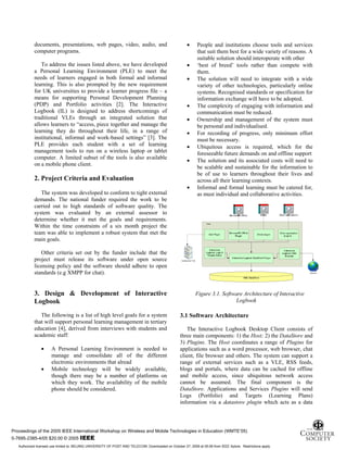 Eeveloping Interactive Logbook A Personal Learning Environment | PDF