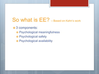 Kahn Model Employee Engagement: What, Why, and How | PPTX