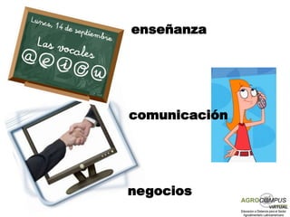 enseñanza




comunicación




negocios
 