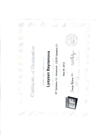 Ef School Certificate