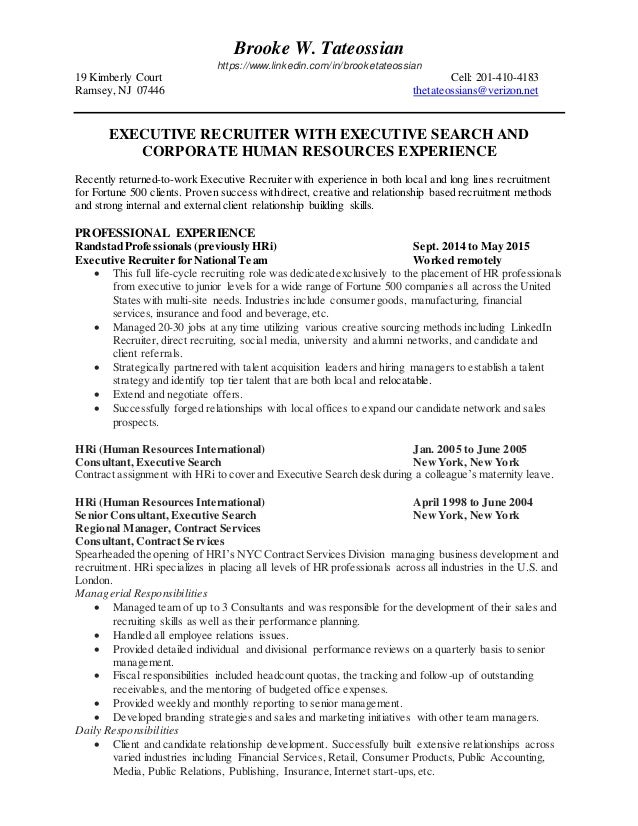 Brooke Tateossian Resume