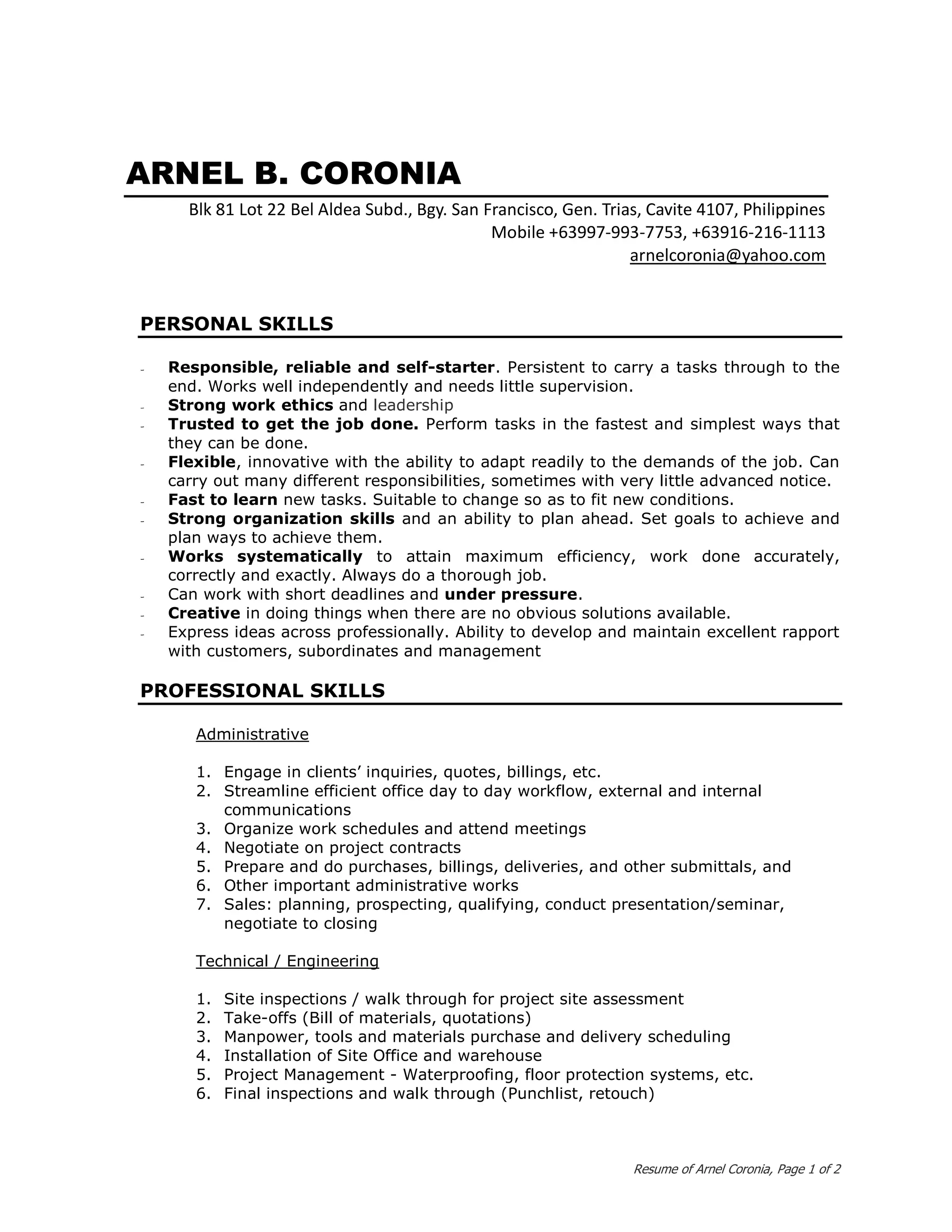 RESUME short PDF - RESUME Short 1 2048 