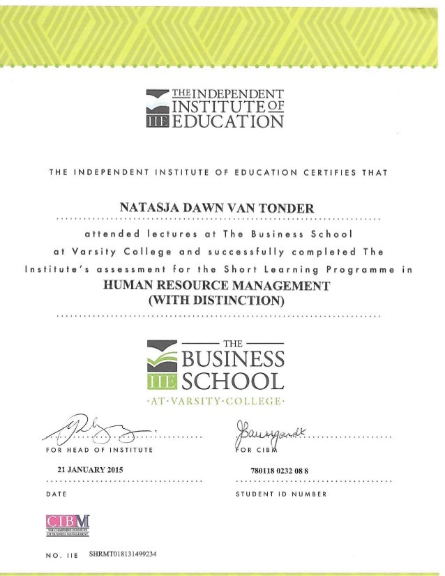 hr certificate bcit hr certificate bcit