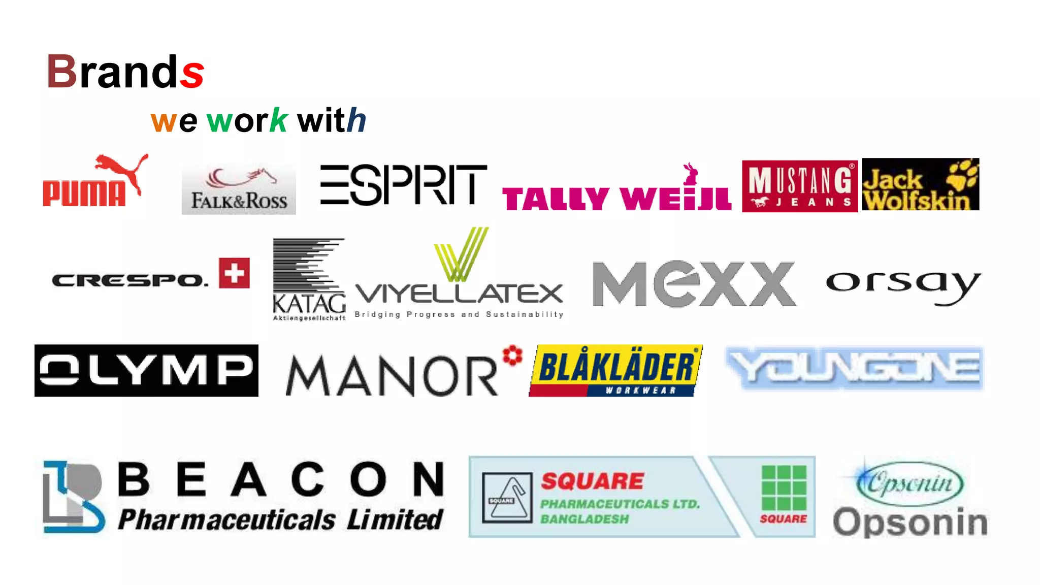 Brands
we work with
 