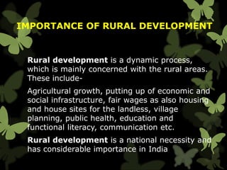 Special Features & Realities of Rural Development | PPTX