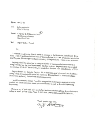 hcso letter of recommendation wilkinson 2002