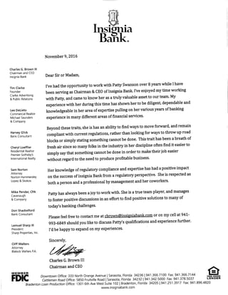 Recommendation letter from C. Brown