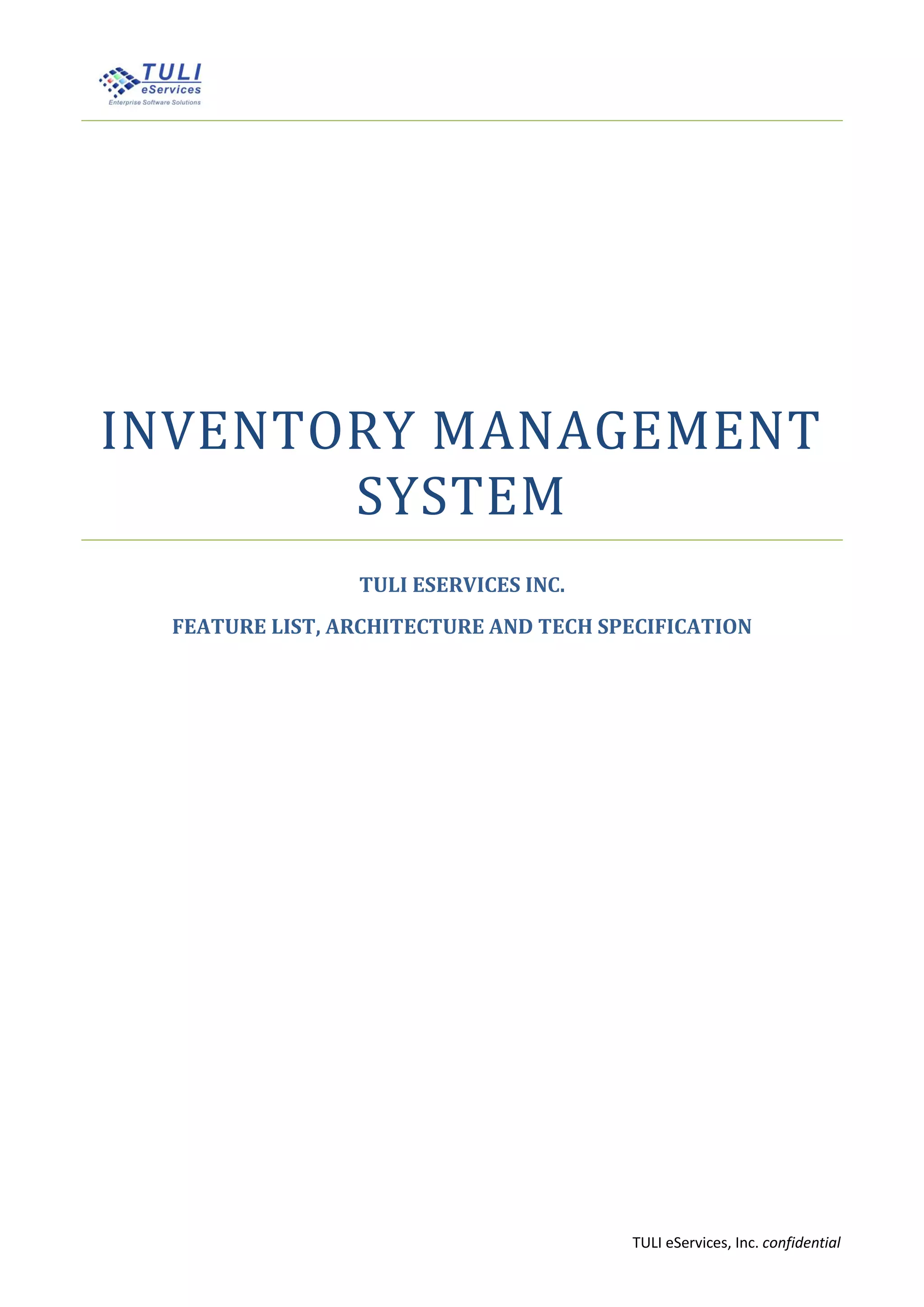 Inventory Management System | PDF
