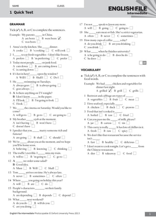 Quicktest Sample Pdf Ef3e int quicktest_01 | PDF