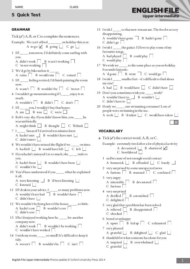 New english file advanced test unit 1 - enasfarms