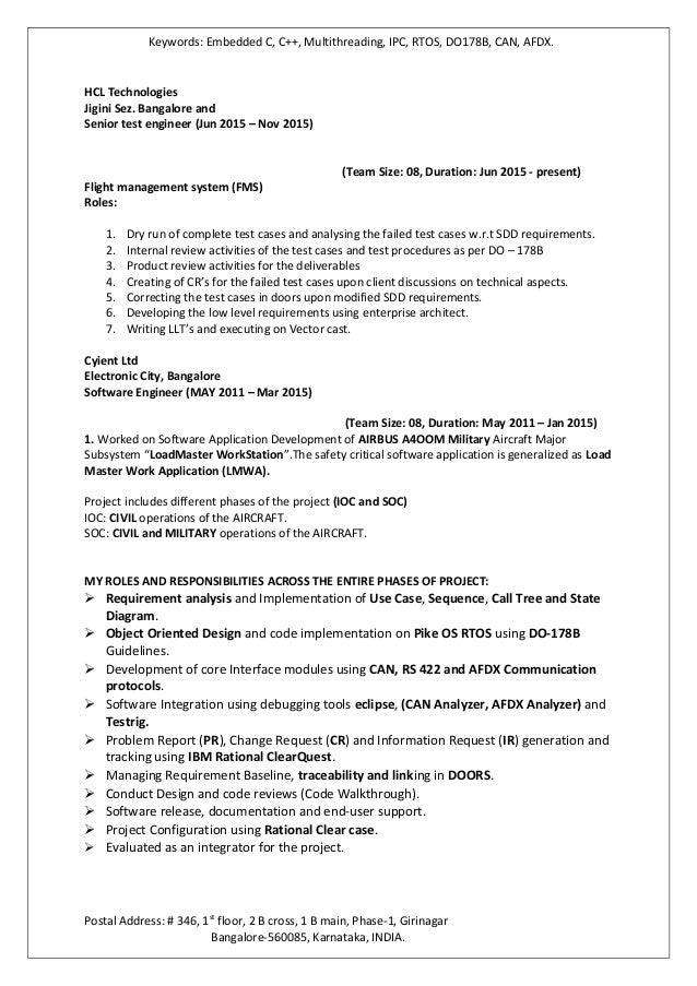 Do 178b resume