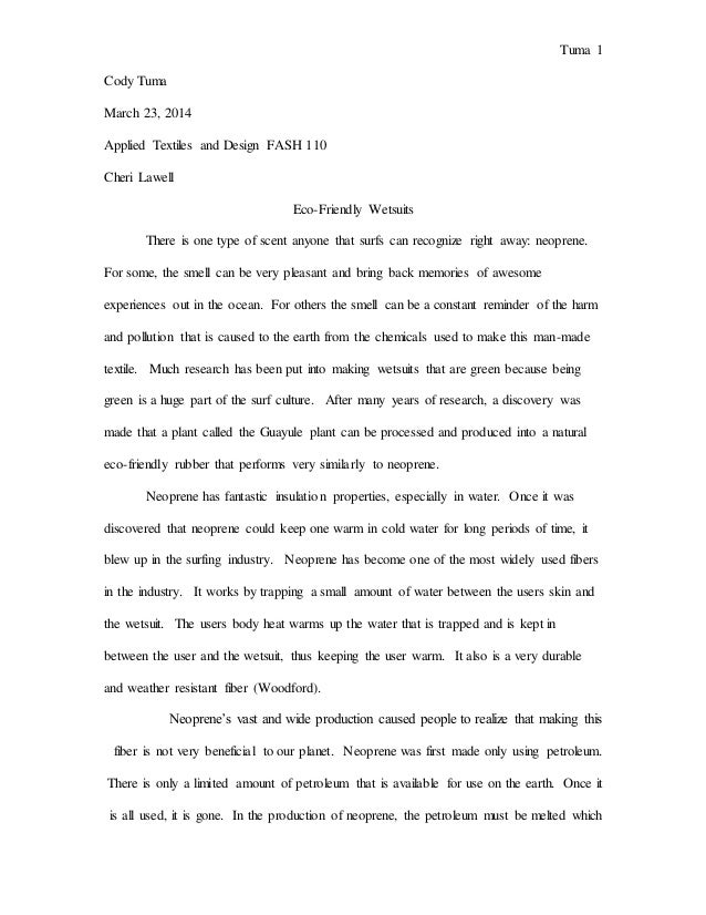 Textiles research paper