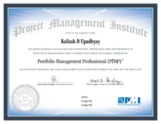 PfMP_Certificate | PDF