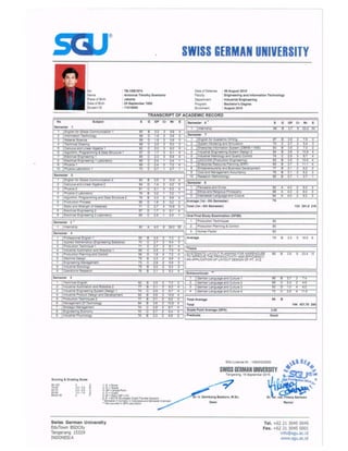 Transcript & Certificate | PDF