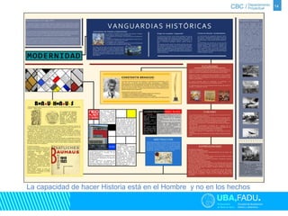 14 
La capacidad de hacer Historia está en el Hombre y no en los hechos 
 