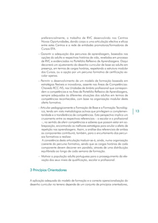 Efa Nivel Secundario - Orientação para a Acção