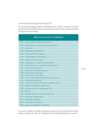 Efa Nivel Secundario - Orientação para a Acção
