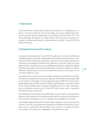 Efa Nivel Secundario - Orientação para a Acção
