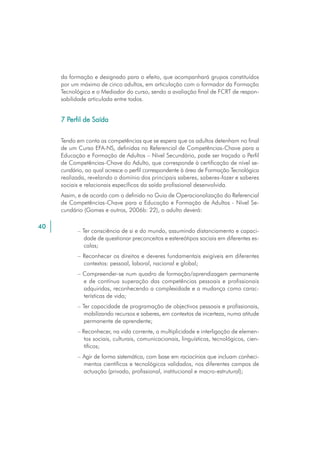 Efa Nivel Secundario - Orientação para a Acção