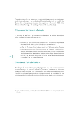 Efa Nivel Secundario - Orientação para a Acção