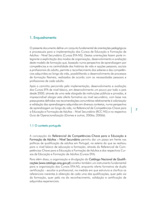 Efa Nivel Secundario - Orientação para a Acção