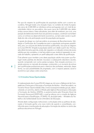 Efa Nivel Secundario - Orientação para a Acção