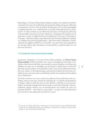 Efa Nivel Secundario - Orientação para a Acção