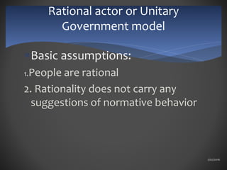 Early Rational Actor Models 50.501 Intro to IR (04)Foreign policy Decision making | PPTX