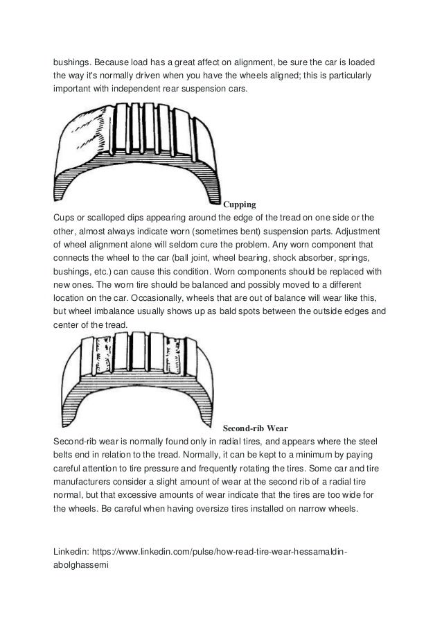 How to read tire wear