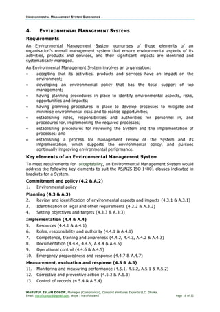 Environmental Management System Guideline | PDF