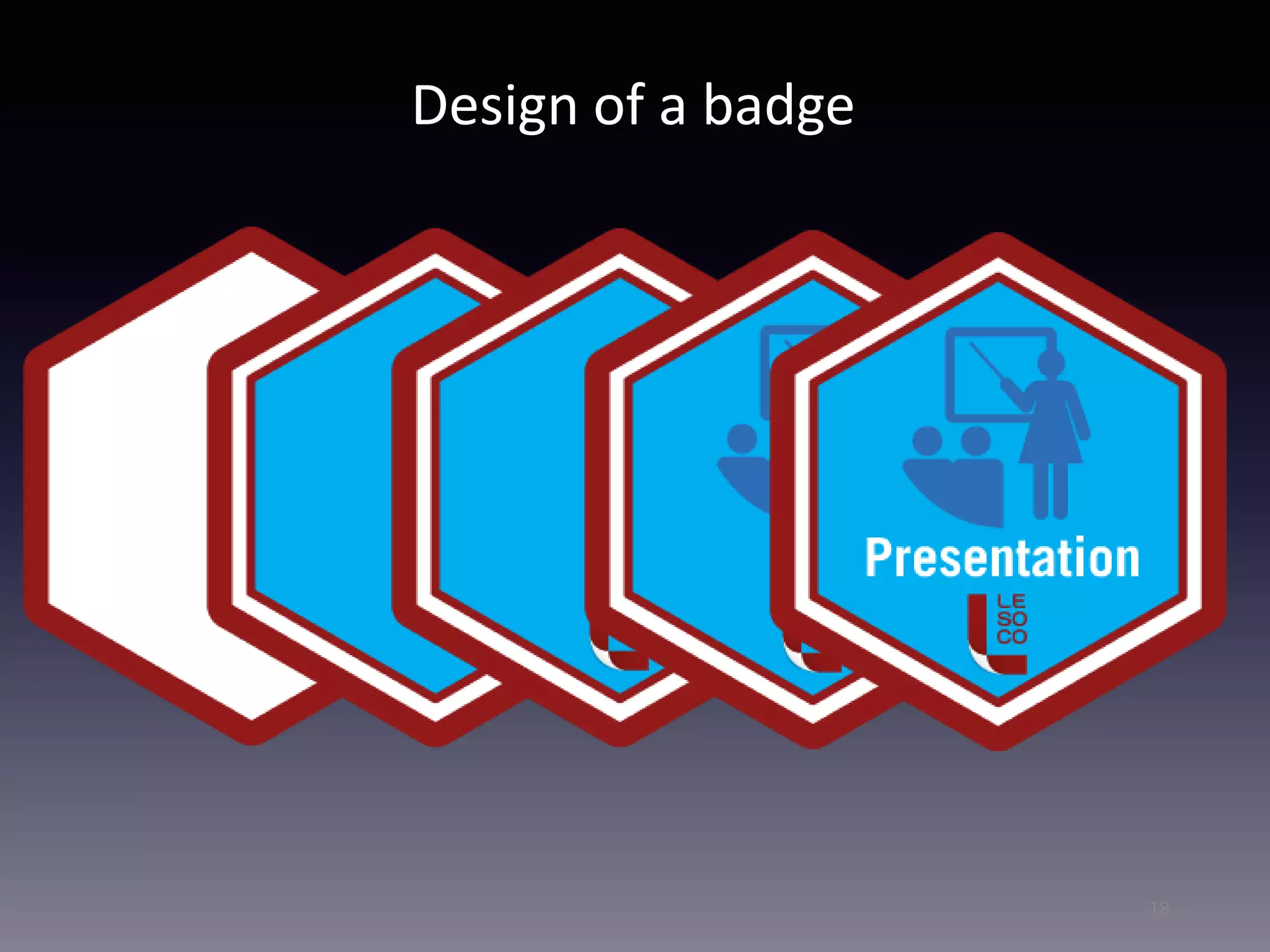 18
Design of a badge
 
