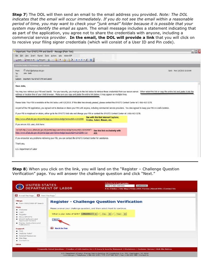 How to register with the DOL to file your 5500