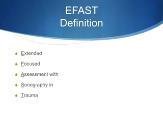 E-FAST  Radiology Key
